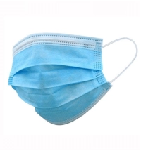 Rouška ústenka 3 vrstvá modrá - 50ks, 1ks= 2,-