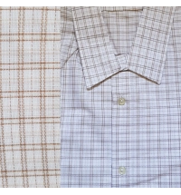 Pracovní košile krátký rukáv nadměrná hnědá