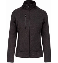 Dámská bundová mikina K9107 tmavě šedá