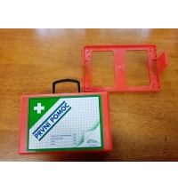 Plast.kufřík 1.pomoci s ručkou a stěnovým držákem