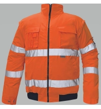 CLOVELLY pilot bunda HV oranžová
