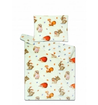 Povlečení mikroflanel ZVÍŘÁTKA V LESE