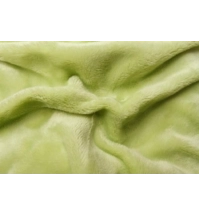 Prostěradlo mikroflanel na 1-lůžko pistáciové (90cm x 200cm)