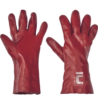 PVC rukavice REDSTART, červené 35cm