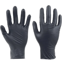 Ruk.SPOONBILL BLACK nitril.nepudrované