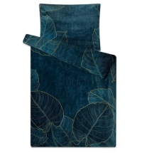 Povlečení mikroflanel české zelené LISTY