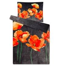 Povlečení mikroflanel české VLČÍ MÁKY