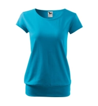 City tričko dámské tyrkysová