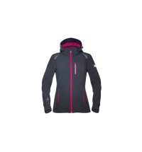 Floret  bunda softshellová černo-růžová